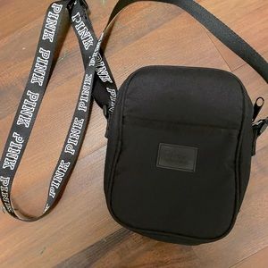 Pink black crossbody